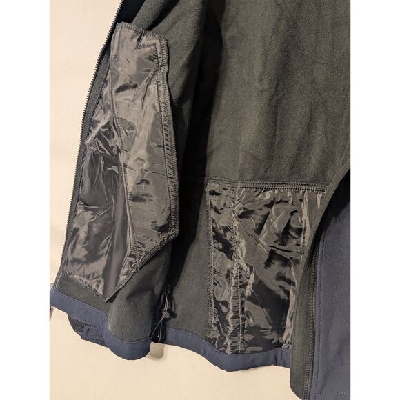 ⛰️ Trailside Supply Co. M Softshell Fleece Lined Jacket Navy Blue Tactical - Picture 9 of 9